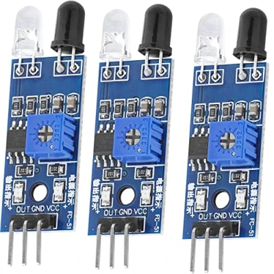 Abbildung von AZDelivery 3 x IR Infrarot Modul für Hinderniserkennung Abstand Sensor kompatibel mit Arduino und Raspberry Pi inklusive eBook!