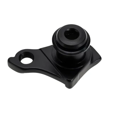 Abbildung von 1 x Fahrrad Heckhaken Schaltwerk Hinterrad Mechanischer Schalthaken Aluminiumlegierung Kompatibel mit Sram Trek Specialized Schwarz