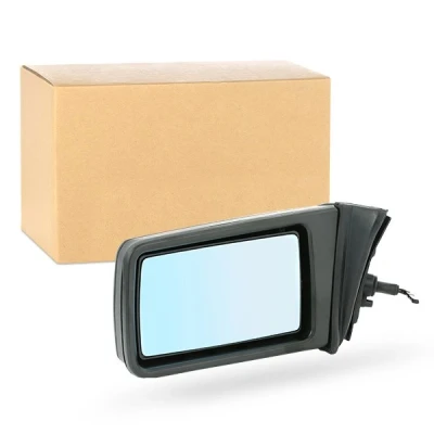 Abbildung von Außenspiegel Van Wezel 3024803 links blau getönt, Komplettspiegel, konvex, inneneinstellbar, Einstellung: Gestänge MERCEDES BENZ: W124 Saloon, 190