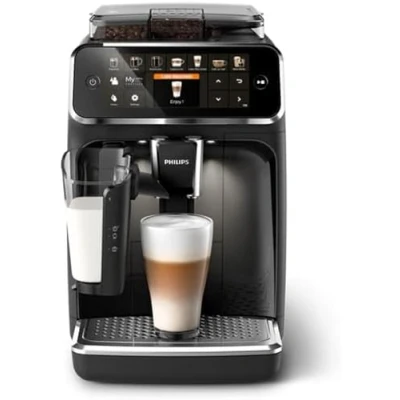 Abbildung von PHILIPS Serie 5400 Kaffeevollautomat 12 Kaffeespezialitäten, leicht zu reinigendes LatteGo Milchsystem, Intuitives Touchdisplay, 100% Keramikmahlwerk, erstklassiges Küchendesign (EP5441/50)
