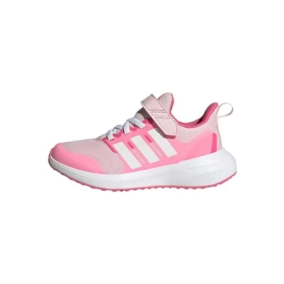 Abbildung von adidas Fortarun 2.0 Cloudfoam Elastic Lace Top Strap Shoes Laufschuhe, Clear pink/FTWR White/Bliss pink, 38 2/3 EU