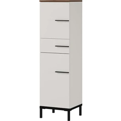 Abbildung von Germania Mediumschrank GW Yonkers, in Kaschmir/Nussbaum Nb., mit Selbsteinzug der Schubladen, 34 x 123 cm (BxHxT)