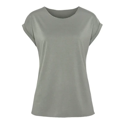 Abbildung von Lascana Tshirt basic, Damen, Größe: 44/46, Graugrün