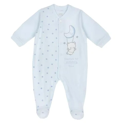 Abbildung von Chicco Front Opening Strampler für Kinder, Größe: 56, Light blue