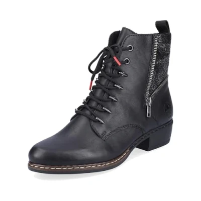 Abbildung von Rieker Damen Y0800 Schnürstiefel, Schwarz, 42 EU
