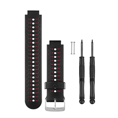 Abbildung von Garmin Wechsel /Ersatzarmband für Forerunner 230/235/630 Schwarz/Marsala, One Size