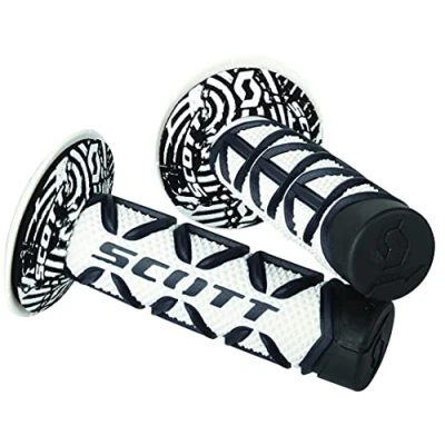 Abbildung von Scott Diamond MX Motorrad Griffe inkl.Donut weiß/schwarz