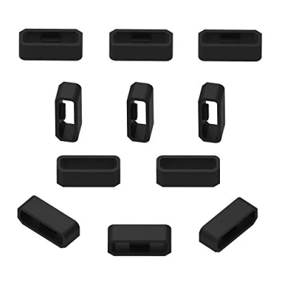Abbildung von Verschlussring Kompatibel mit Garmin Vivosmart Hr/Hr +, Silikon, Pack of 10