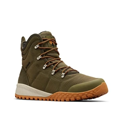 Abbildung von Columbia Fairbanks WP Omni Heat wasserdichte Schneestiefel für Herren, Grün (Nori x Canyon Gold), 41.5 EU