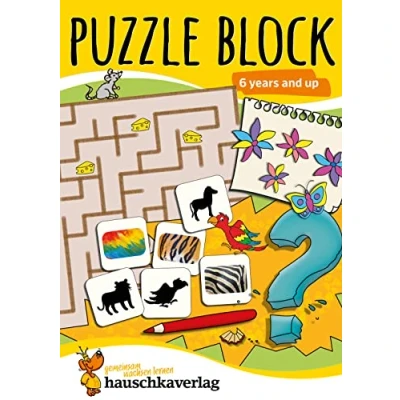 Abbildung von Puzzle Activity Book from 6 Years: Colourful Preschool Books with Fun Labyrinth, Sudoku, Search and Find for Children, ... &amp; Logical Thinking: