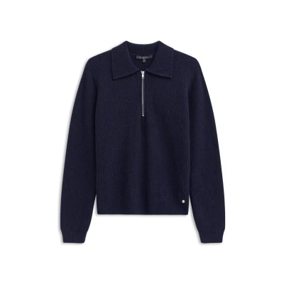 Abbildung von bugatti Strickpullover, Damen, Größe: XXL, Marine