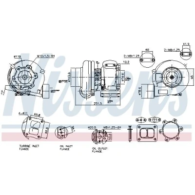 Abbildung von NISSENS 93846 Turbolader Abgasturbolader