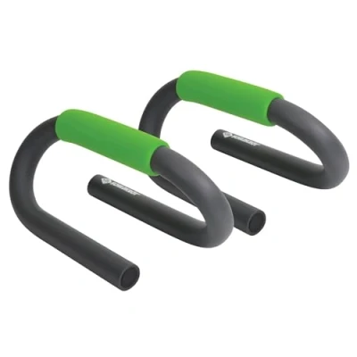 Abbildung von Schildkröt® Push Up Bars, 2 Liegestützengriffe, Anthrazit Grün, in 4 Farb Karton, 960040