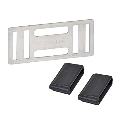 Abbildung von Kerbl 442001/056 Litzclip Bandverbinder für 20mm Bänder, Edelstahl, 5 Stück