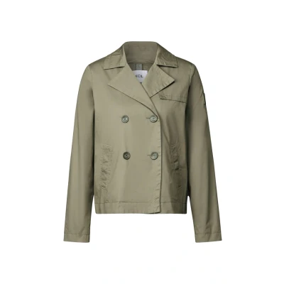 Abbildung von CECIL Damen B202024 Kurze Trench Jacke, Smooth Khaki, XL