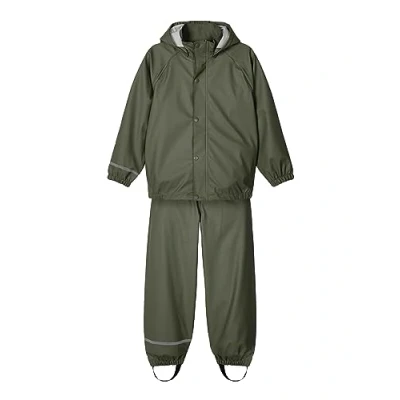 Abbildung von Name it Nkndry RAIN Unisex SET Regenjacke / wasserabweisende Jacke für Kinder, Größe: 116, Thyme