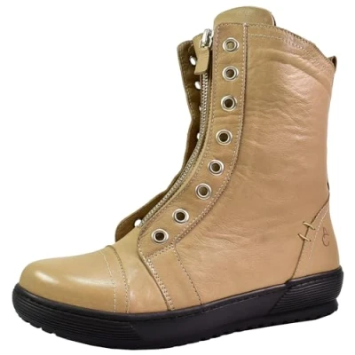 Abbildung von Andrea Conti Damen Stiefelette Boot sportlich Reißverschluss vorne 0066005, Größe:38 EU, Farbe:Braun