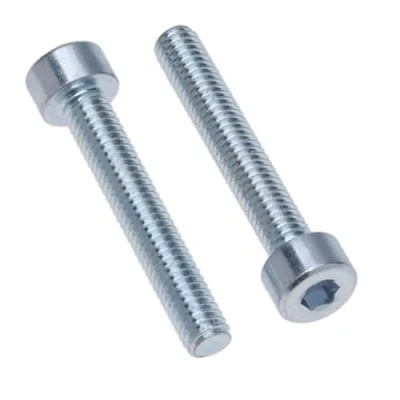 Abbildung von Zylinderkopfschrauben M6 Strenght Sleel Class 8.8 (Packung mit 25) Verzinkte Sechskantschrauben Innensechskant Gewindebefestigung Zylindrisch Schwerlast zertifiziert Standard DIN912 (6mm x 16mm)