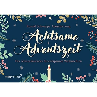 Abbildung von Achtsame Adventszeit. Hardcover Ausgabe: Der Adventskalender für entspannte Weihnachten. Mit Türchen zum Aufschneiden