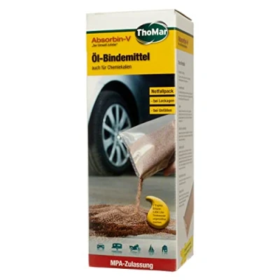 Abbildung von ThoMar Absorbin V Öl Bindemittel, 1kg Granulat, bindet schnell und sicher ca. 0,9 Liter ausgelaufenes bis zu 1,5 Chemikalien, verhindert mögliche Umweltschäden