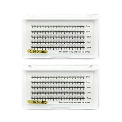 Abbildung von 2 boxen 8D Volume Wimpern Wimpernverlängerung D Wellung Fächer 8 9 10 11 12mm Cluster Vorgefertigte Fans für Salon Verwendung Lieferant von EMEDA