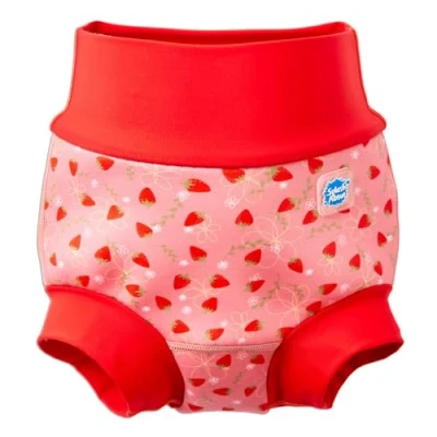 Abbildung von Splash About Unisex Baby Happy Duo Toddler Swim Nappy, Strawberry Field, 6 12 Monate