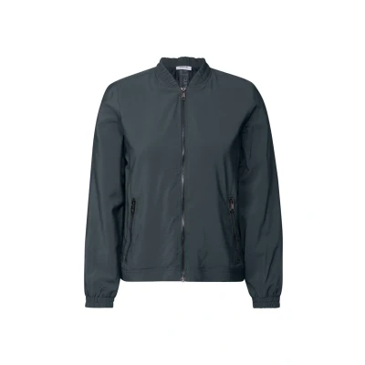 Abbildung von Cecil MIT Feiner Struktur Sweatjacke, Damen, Größe: Medium, Grün