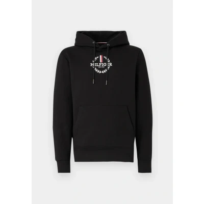 Abbildung von Tommy Hilfiger Global Stripe Wreath TEE Hoody Kapuzenpullover, Herren, Größe: Medium, Black