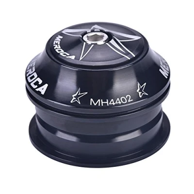 Abbildung von Steuersatz 1 1/8 Ahead 44mm 56mm,Fahrrad Zoll Rennrad Threadless Headset Mountainbike Gewinde Aluminiumlegierung für Steuerrohr und 28,6 mm Gabel(schwarz)