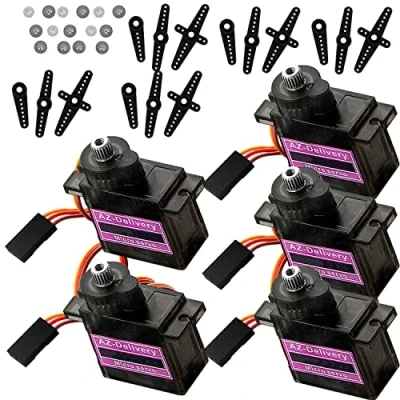 Abbildung von AZDelivery 5 x Servo MG90S Mikro Servomotor kompatibel mit Arduino inklusive E Book!