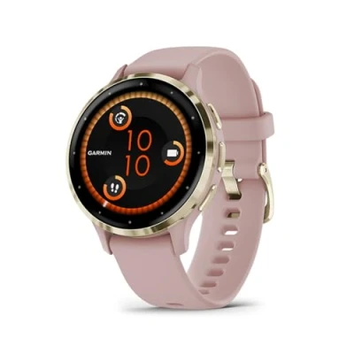 Abbildung von Garmin Venu 3 GPS Fitness Smartwatch mit Bluetooth Telefonie und Sprachassistenz, Ultrascharfes 1,4 / 1,2 Zoll AMOLED Touchdisplay, Fitnessfunktionen, Music, Pay Rollstuhlmodus