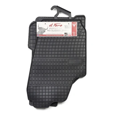 Abbildung von FROGUM 0015 Fußmattensatz Gummi vorne und hinten 4 schwarz Maßgefertigt VOLKSWAGEN: Polo IV Hatchback, SKODA: Fabia 1 Combi, I Hatchback