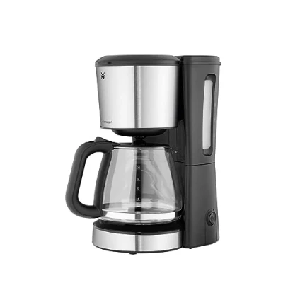 Abbildung von WMF Bueno Filterkaffeemaschine mit Glaskanne, Filterkaffee, 10 Tassen, Start /Stopptaste, Tropfstopp, Schwenkfilter, Abschaltautomatik, Warmhalteplatte, 1000W