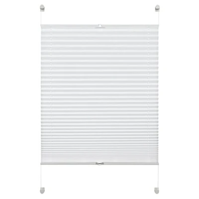 Abbildung von Deco Company Plissee zum Klemmen, Blickdichtes Faltrollo, Alle Montage Teile inklusive, EASYFIX verspannt mit zwei Bedienschienen, Taupe, 40 x 130 cm (BxH)