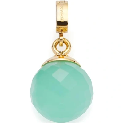 Abbildung von Leonardo Jewels Anhänger Clip&amp;Mix Catina, Ketten aus goldfarbenem Edelstahl, faccettierter Glaskugel Anhänger, Geschenk Damen, 023658