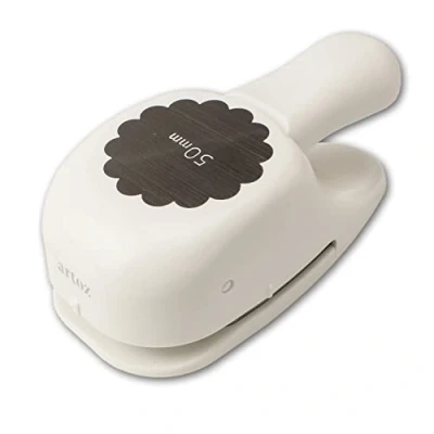 Abbildung von ARTOZ Stanzer Hexagon Sechseck, 5 cm (Geometrische Figur) Papierstanzer, Locher, Motivstanzer zum Basteln, für Etiketten, Tischdekorationen, geeignet von 140 g/m² bis 250