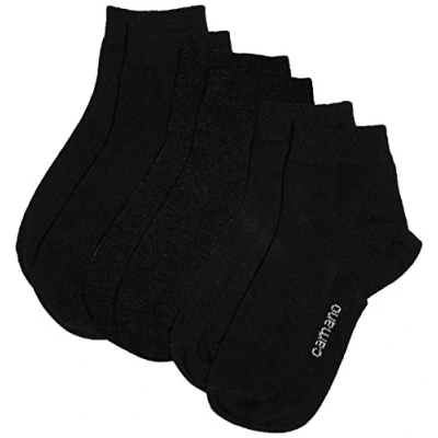 Abbildung von Camano Mädchen 3723 Füßlinge, 3er Pack, Schwarz (Black 5), 27 30
