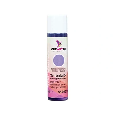 Abbildung von CREARTEC Natürliche Seifenfarbe Opak Seifenherstellung/Seifenkreationen Farbe: Lavendel Inhalt: 10ml Made in Germany