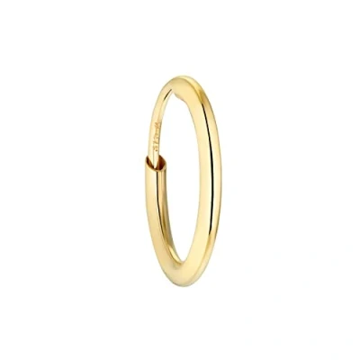 Abbildung von Amor Single Creole Unisex Damen Herren Ohrschmuck, 1 cm, Gold, Kommt in Schmuck Geschenk Box,