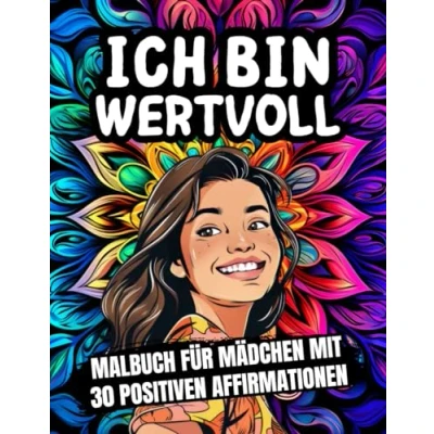 Abbildung von Ich bin wertvoll: Malbuch für Mädchen mit 30 positiven Affirmationen zum Selbstbewusstsein stärken und mehr Selbstliebe Kinder ab 6 Teenager