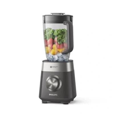 Abbildung von Philips 5000 Serie Standmixer 1000 W. 2L maximales Fassungsvermögen. ProBlend Plus Technologie. Spülmaschinengeeigenete Teile. Schwarz (HR3020/20)