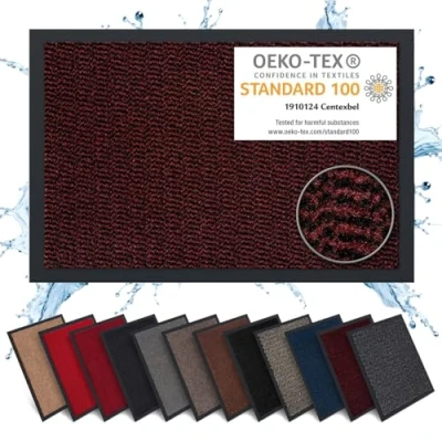 Abbildung von Carpet Diem Fußmatte 40x60 cm in Taupe Schmutzfangmatte innen für sauberen Eingangsbereich rutschfest &amp; pflegeleicht Verschiedene Größen tolle Farben