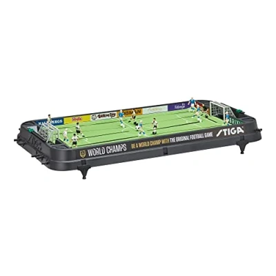 Abbildung von STIGA World Champs Fussball Klassischer Tischkicker Retro Vintage für 2 Spieler, Schwarz/Grün