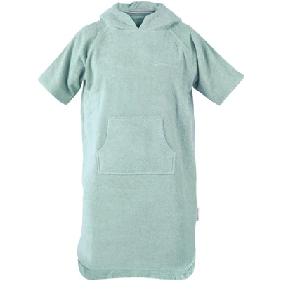 Abbildung von TOM TAILOR Junior Surf Poncho, 140 158cm, 100% Baumwolle/Frottier, UNI Türkis (Fresh Sage)