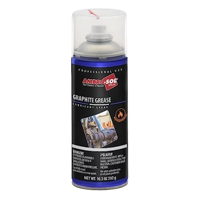 Abbildung von Ambro Sol Graphit Sprühfett Schwarz G019, Universal Ideales Schmiermittel für Erdbewegungs und Baumaschinen, 400 ml Multifunktionell Sprühfett, 100% Recyclebare Weißblech Spraydose