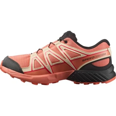 Abbildung von Salomon Speedcross WP Unisex Hikingschuh für Kinder, Größe: 32, Emberglow/tender peach/fusion coral Kunststoff/textil