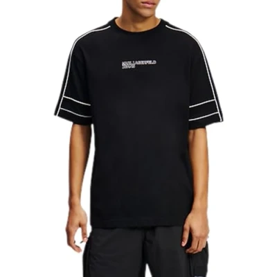 Abbildung von Karl Lagerfeld Jeans Sport LOGO TEE Tshirt print, Herren, Größe: Large, Black