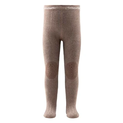 Abbildung von Sterntaler Baby Krabbelstrumpfhose Unisex Anti Rutsch Noppen an Knie, Spann und Sohle Krabbelhose braun melange, 74