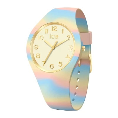 Abbildung von Ice WATCH tie and dye Pastel Blue Rosa Damenuhr mit Plastikarmband 022598 (Small)
