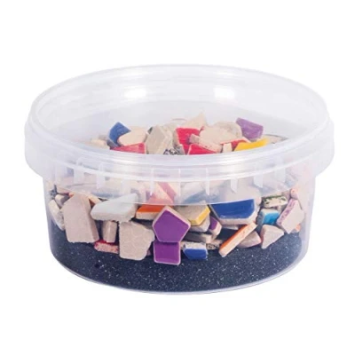 Abbildung von Rayher Fun Ceramica Mosaik Mix, polygonal, farbig glasierter Ton, Bunte Mischung zum Basteln, Dose 500g ,14863999, ca. 380 Stück, Bunt